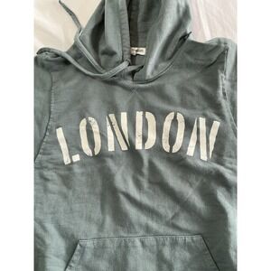 Grayson‎ Threads Blue CROPPED SHORT SLEEVE HOODIE Large Skater